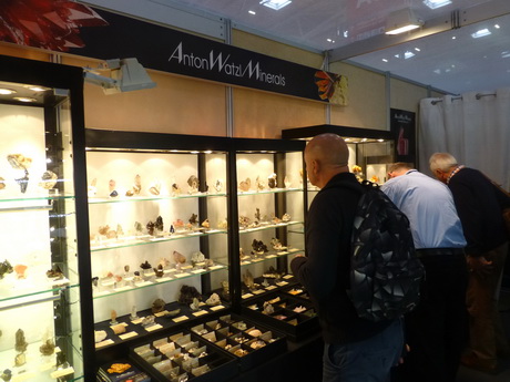 München 2015 Anton Watzl Mineral's booth at Mineralientage München 2015