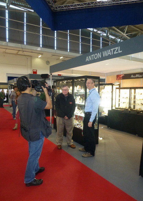 Anton Watzl at München 2015 Anton Watzl at his booth at Mineralientage München 2015