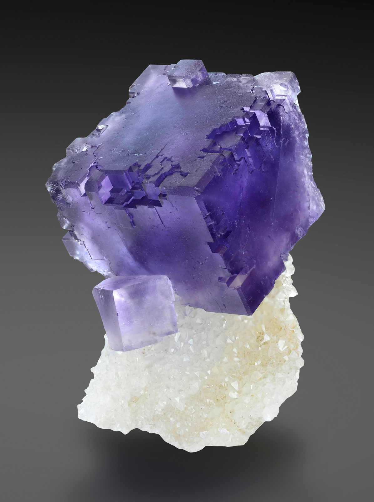 ボトリオイダル・アズライト Botryoidal Fluorite on MM Quartz Rare